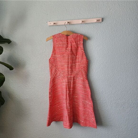 Gap linen cotton blend side pockets stripe dress - Picture 8 of 16